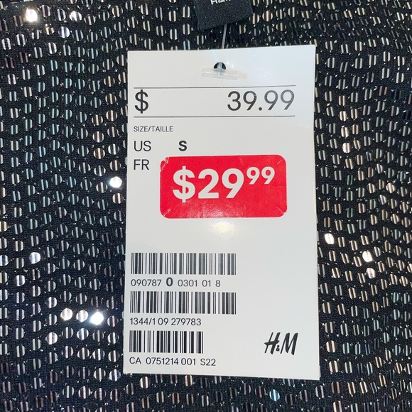 BRAND NEW (with tags!) black, sparkly sequin long-sleeve dress - Picture 4 of 4